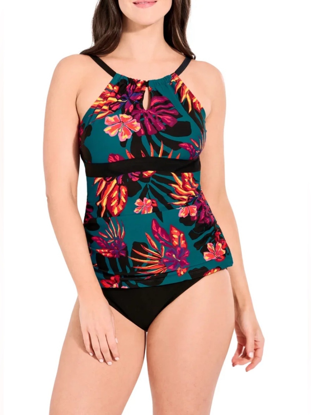 NWT- Christina Tropical Tankini Swim Top 🖤